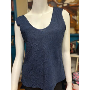 Vintage Escapades Tank Top Size L Blue